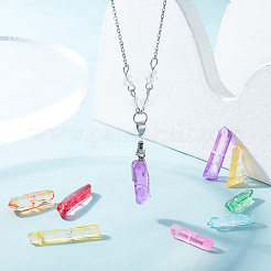 50G 7 Colors Natural Quartz Crystal Beads Strands&nbsp;G-BC0001-15