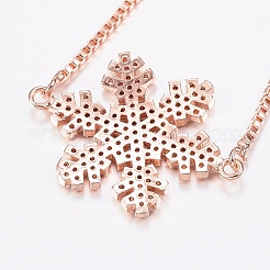Adjustable Brass Micro Pave Cubic Zirconia Bolo Bracelets&nbsp;BJEW-J180-11RG