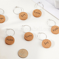18Pcs Cork Wine Glass Charms&nbsp;AJEW-CN0004-95
