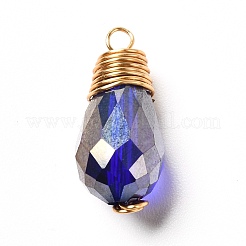 Electroplate Glass Pendants&nbsp;PALLOY-JF00899