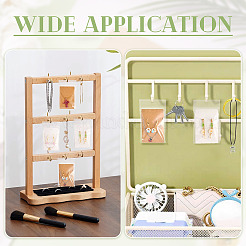 100Pcs 2 Colors Rectangle Paper One Pair Earring Display Cards with Hanging Hole&nbsp;CDIS-TA0001-41