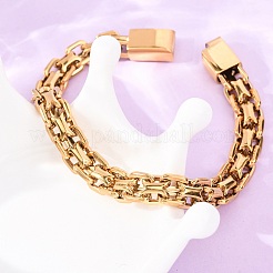 304 Stainless Steel Link Chain Bracelets&nbsp;BJEW-F529-14G