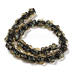 Handmade Dichroic Foil Glass Beads Strands&nbsp;DICH-U001-04A