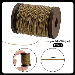 90M Round Waxed Polyester Cord&nbsp;YC-WH0019-02B