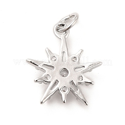 Rack Plating Brass Micro Pave Cubic Zirconia Pendants&nbsp;KK-K270-18P