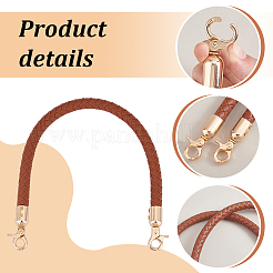 6Pcs 3 Colors PU Imitation Leather Braided Bag Handles&nbsp;PURS-PH0001-22