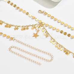 Iron Coin Link Star Tassel Chain Belts for Women&nbsp;WG036E3-01