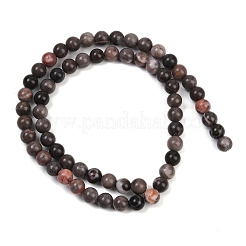Natural Plum Blossom Jasper Beads Strands&nbsp;G-F591-23-6mm
