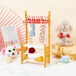 Random Color Plastic Doll Clothes Shoes Rack&nbsp;AJEW-WH0332-35C