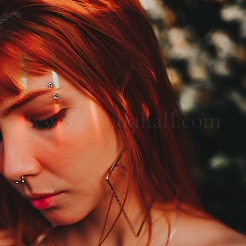 Non-Tarnish 316L Surgical Stainless Steel Eyebrow Ring&nbsp;AJEW-P002-A-10