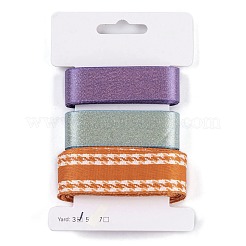 9Pcs 3 Styles Halloween Polyester & Polycotton Ribbons Sets&nbsp;SRIB-A015-03A-07