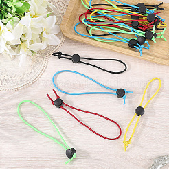 30Pcs 5 Colors Polyester Storage Bundling Elastic Rope&nbsp;AJEW-CN0006-36