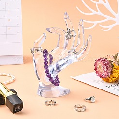 Plastic Ring Display Hand Model&nbsp;DIY-I047-04A