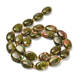 Natural Unakite Beads Strands&nbsp;G-H005-A06-02