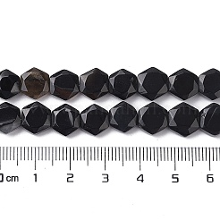 Dyed & Heated Natural Black Agate Beads Strands&nbsp;G-K359-C12-01