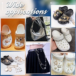 1 Set Alloy Crystal Rhinestone Moon & Sun Link Shoe Decoration Chain&nbsp;FIND-PH0009-94