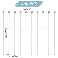 400Pcs 304 Stainless Steel Ball Head Pins for Craft Jewelry Making&nbsp;STAS-PH0004-92