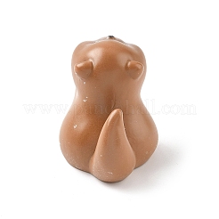 Resin Otter with Fish Figurines Ornament&nbsp;DJEW-E015-02G