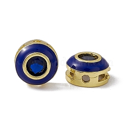 Rack Plating Brass Cubic Zirconia Beads&nbsp;KK-C007-15G