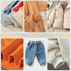 Polycotton Elastic Ribbing Fabric for Cuffs&nbsp;DIY-WH0021-10D