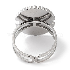 Ion Plating(IP) 304 Stainless Steel Ring&nbsp;RJEW-B059-07P-02