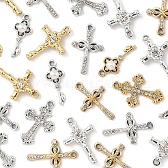 32Pcs 8 Styleas Alloy Crystal Rhinestone Pendants&nbsp;FIND-FS0004-02