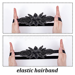 Flower Rhinestone Headbands&nbsp;PHAR-WH0020-05B