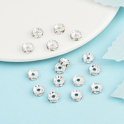 Brass Grade A Rhinestone Spacer Beads&nbsp;RB-A004-4