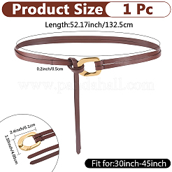 1Pc Cowhide Leather Knot Tie Belts for Women&nbsp;AJEW-CL0003-42C