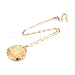 304 Stainless Steel Pendant Necklaces&nbsp;NJEW-T018-15G
