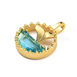 Rack Plating Glass Pendants&nbsp;KK-U035-15G