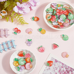 60Pcs 10 Styles Opaque Resin Cabochons&nbsp;RESI-SC0005-92