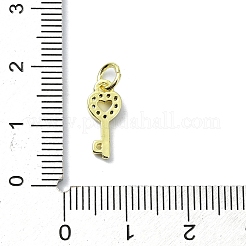 Brass Micro Pave Claer Cubic Zirconia Charms&nbsp;KK-H475-50G-02