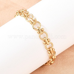 304 Stainless Steel Link Chain Bracelets for Women&nbsp;BJEW-H207-01D-G
