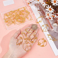 5 Sets Zinc Alloy Open Back Bezel&nbsp;FIND-OC0004-05