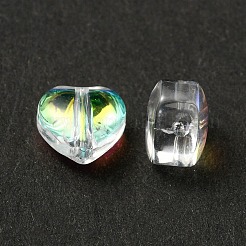 20Pcs 4 Colors Transparent Spray Painted & Frosted Glass Beads&nbsp;GLAA-YW0001-87