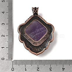 Natural Amethyst Pendants&nbsp;G-A297-03R-18