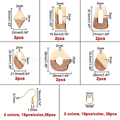 DIY Dangle Earring Making Kits&nbsp;RESI-OC0001-14