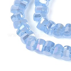 Electroplate Imitation Jade Glass Beads Strands&nbsp;EGLA-N022-09A-D01