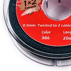 2-Ply Round Waxed Cotton Thread Cords&nbsp;YC-T004-01A-12
