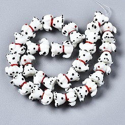 Handmade Bumpy Lampwork Beads Strands&nbsp;LAMP-Q031-002