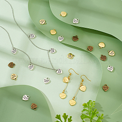 150Pcs 5 Colors Tibetan Style Alloy Charms&nbsp;TIBEP-FG0001-05