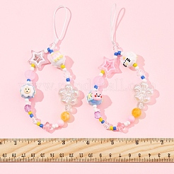 2Pcs Acrylic Mobile Straps&nbsp;HJEW-FS00028