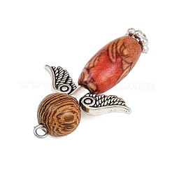Printed Natural Wood Pendants&nbsp;PALLOY-JF04386