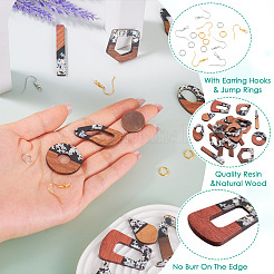 DIY Two Tone Dangle Earring Making Kit&nbsp;DIY-TA0009-01C