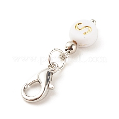 Plating Acrylic Pendants Decoration&nbsp;HJEW-JM00627