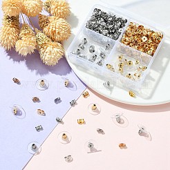340Pcs 4 Style 304 Stainless Steel Friction Ear Nuts & Bullet Clutch Earring Backs Sets&nbsp;STAS-YW0001-82