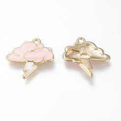 Alloy Enamel Pendants&nbsp;ENAM-M043-01G-03-RS