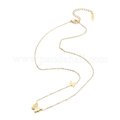 304 Stainless Steel Pendant Necklaces&nbsp;NJEW-K118-17G