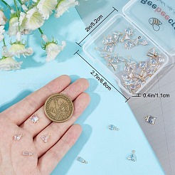 56Pcs 4 Style Brass Cubic Zirconia Charms Sets&nbsp;ZIRC-BBC0001-66